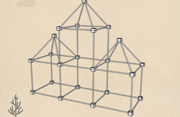 Line drawing of the Tower Castle structure
